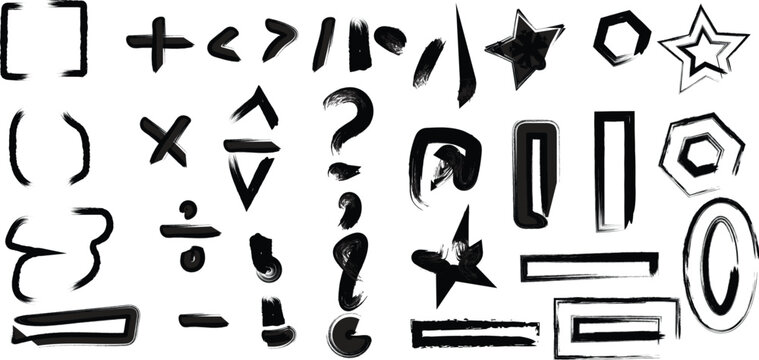 set of musical notes vector