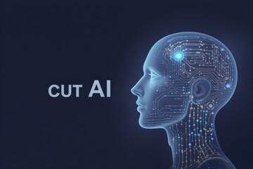 Obraz premium AI technology visualization illustrating artificial intelligence in human form representing futuristic innovation and cognitive potential in the digital age