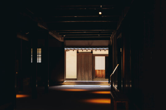 Dejima island, Former Dejima Dutch Trading Post site, Nagasaki, Japan, artificial island with wooden buildings, Dejimamachi, spring sunny day, Nagasaki prefecture, Kyushu island region, Deshima
