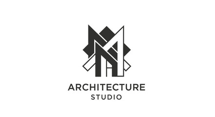Modern Architecture Studio Logo Design Element.
