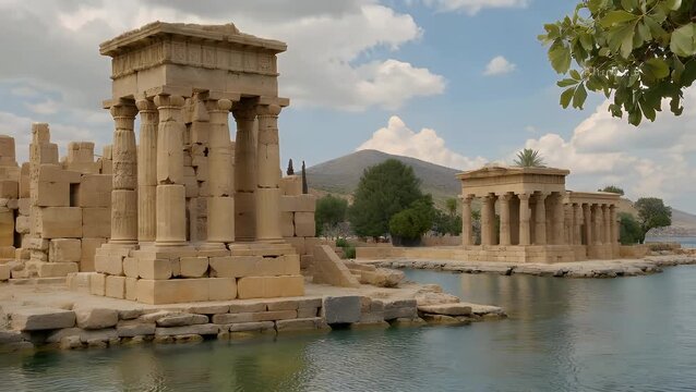 An Elaborate Imperial Canopy and Sacred Sanctuary Dedicated to a Major Ancient Deity on a Riverine Isle