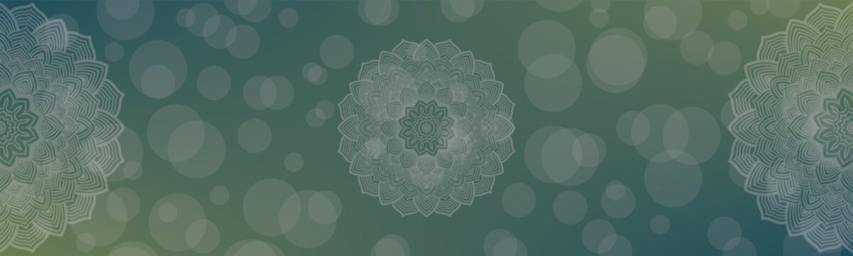 Background with a mandal design, Round mandala on dreamy peach fuzz gradient background. Translucent mesh pattern in the form of a mandala. Gradient background with round