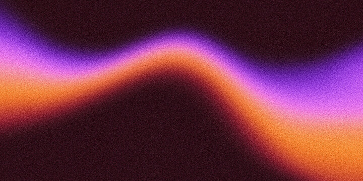Grainy background, vibrant orange purple curved gradient shape, retro disco music party banner backdrop, noise texture banner poster header cd cover design