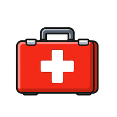 Obraz premium first aid kit 3D icon vector on a white background Vector color 3D icon on a white background