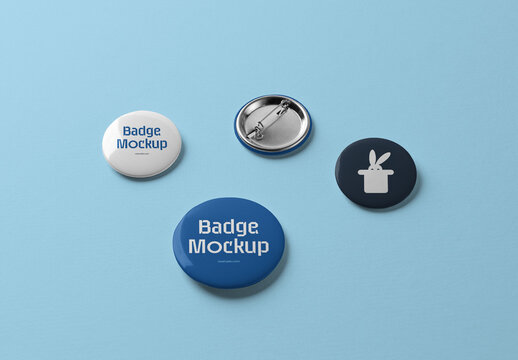 Four Badge Mockups