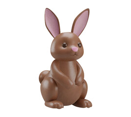 chocolate bunny or chocolate easter bunny in realistic vector