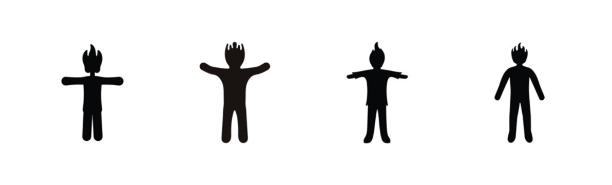 Progression of human posture from quadrupedal to bipedal movement Vector, illustration