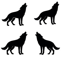 The silhouette of a howling wolf symbolizes strength © Amena