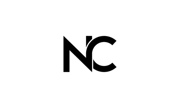 NC initial letter logo or NC monogram