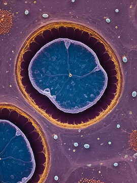 Coccidia in liver, photomicrograph showing intracellular parasitic protozoa causing hepatic coccidiosis with inflammation and hepatocellular damage.