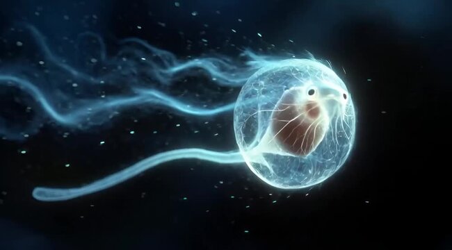 How would you like to use this? I can help you brainstorm a sci-fi backstory for this creature, or if you're looking to create more like it, I can help you write prompts for image or video generation.