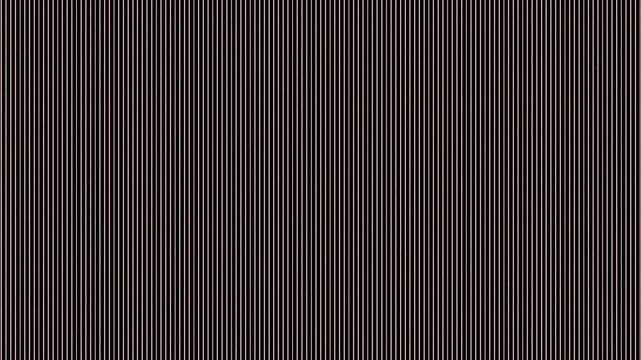 Abstract static background Dense white vertical stripes on black useful graphic texture overlay or seamless VJ Loop