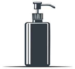 Obraz premium Soap Dispenser: Illustration of Container for Lotion, Cream, Gel, or Shampoo