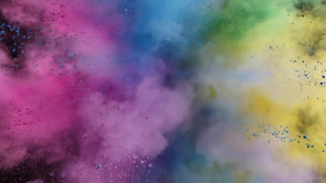 Launching a Small Color Burst Against a Dark Background