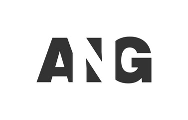 ANG logo design. Initial letter A N G bold font style for tech startups, consulting, corporate branding. Creative company name, headlines typography identity, trendy logotype.