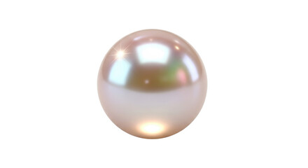 Elegant iridescent pearl sphere