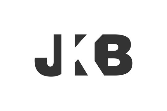 JKB logo design. Initial letter J K B bold font style for tech startups, consulting, corporate branding. Creative company name, headlines typography identity, trendy logotype.