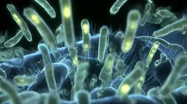 Would you like me to write a scientific explanation of what this process looks like in real biology, or perhaps a creative backstory for this "infection"?