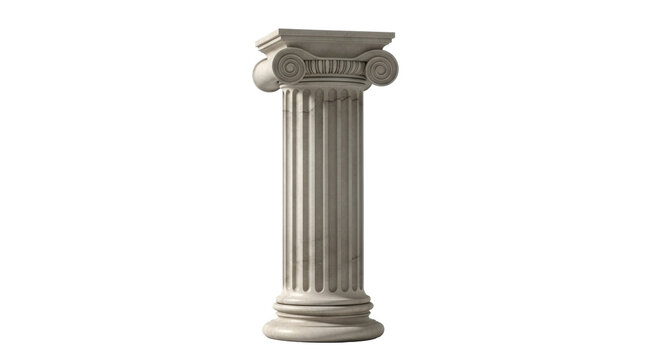 Ionic Column isolated