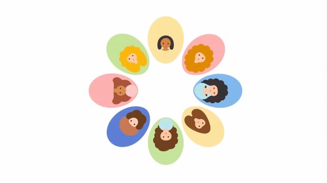 Women Supporting Community Motion Graphic