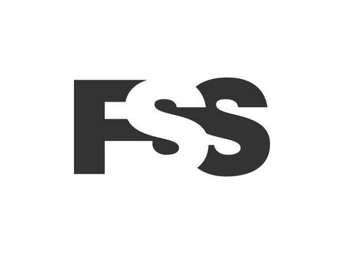 FSS logo design. Initial letter F S S bold font style for tech startups, consulting, corporate branding. Creative company name, headlines typography identity, trendy logotype.