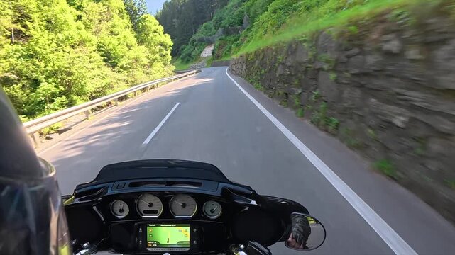 motorcycle on the road