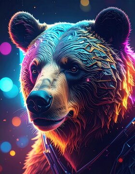 Neon bear