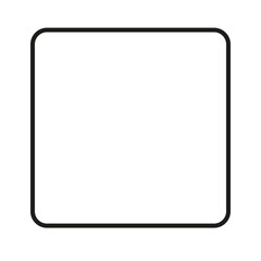 Square outline with rounded corners