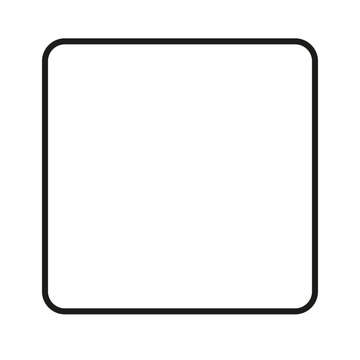 Square outline with rounded corners