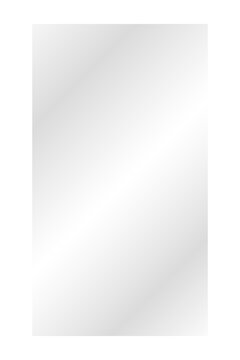 Vertical 9:16 clear glass with reflection on a transparent background, realistic smartphone screen PNG