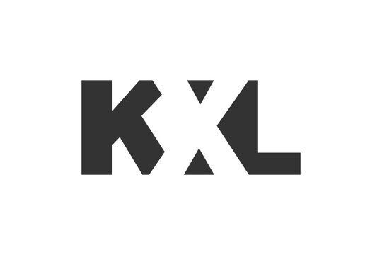 KXL logo design. Initial letter K X L bold font style for tech startups, consulting, corporate branding. Creative company name, headlines typography identity, trendy logotype.