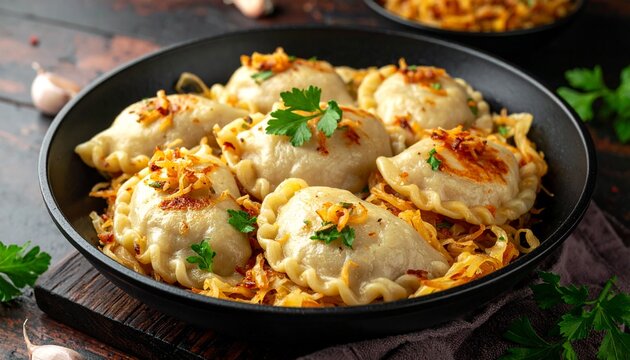 Krautfleckerl mit gebratenem Wei&szlig;kohl