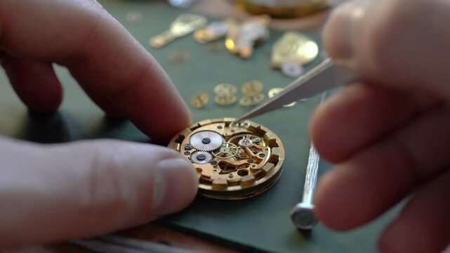 Mechanical watch repair, watchmaker's workshop