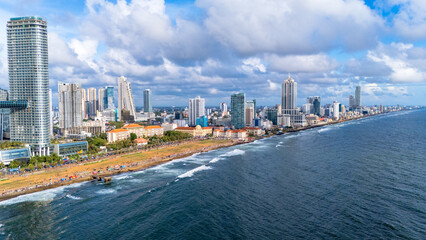 Naklejka premium View of the Colombo city skyline