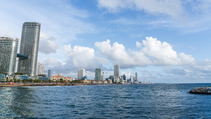 Obraz premium View of the Colombo city skyline with modern architecture buildings