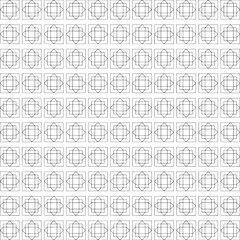 minimalist geometric line pattern grid with symmetrical star motifs