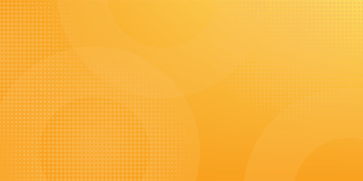 abstract yellow background with circular shapes and halftone composition. vector illustration