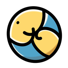 christmas ball with bow and ribbon