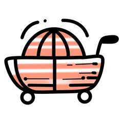 vector illustration of a shopping cart