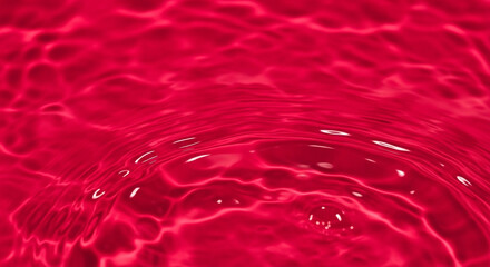 Ripples on red liquid surface Background