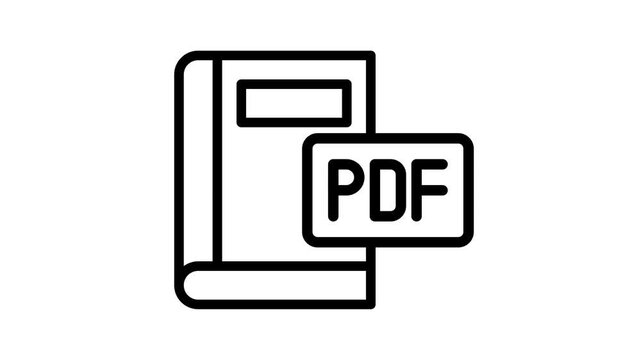 PDF file icon animation