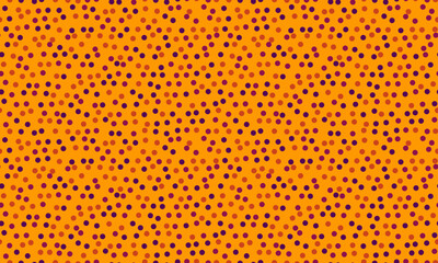 Fototapeta premium Abstract autumnal pattern with subtly shifting orange and dark red dots. A versatile design ideal for backgrounds, textures, or fabric prints evokes warmth, energy, and fall festivities.