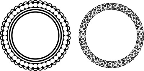 vector frames black on a white background, clipart