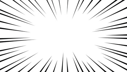 Abstract manga speed lines background with radial motion effect for comic and anime action scenes.  © Design By Mehedi