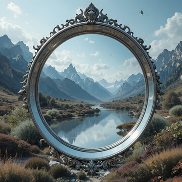 A mirror that shows the future