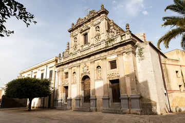 Obraz premium SIghts of Religious Architecture in Castelvetrano, Province of Trapani, Sicily, Italy.