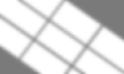 Blurred sunlight and shadow overlay effect from window on wall. Isolated transparent PNG. Mockup shadow for interior decoration and natural product presentation backdrop