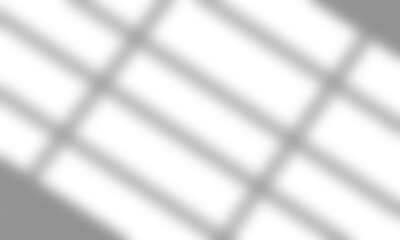 Realistic window shadow overlay effect on transparent background. Summer sunlight shadow for interior photo backdrop and studio mockup. Light PNG for design presentation