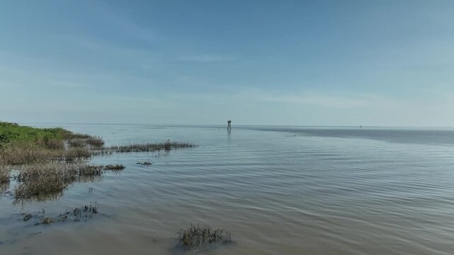 Scenic view of Tonle Sap lake Cambodia