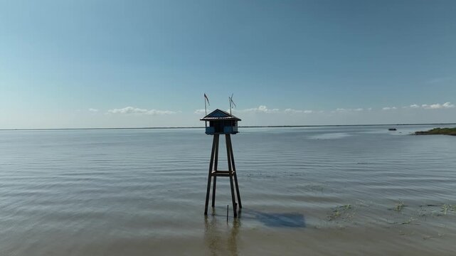 Scenic view of Tonle Sap lake Cambodia